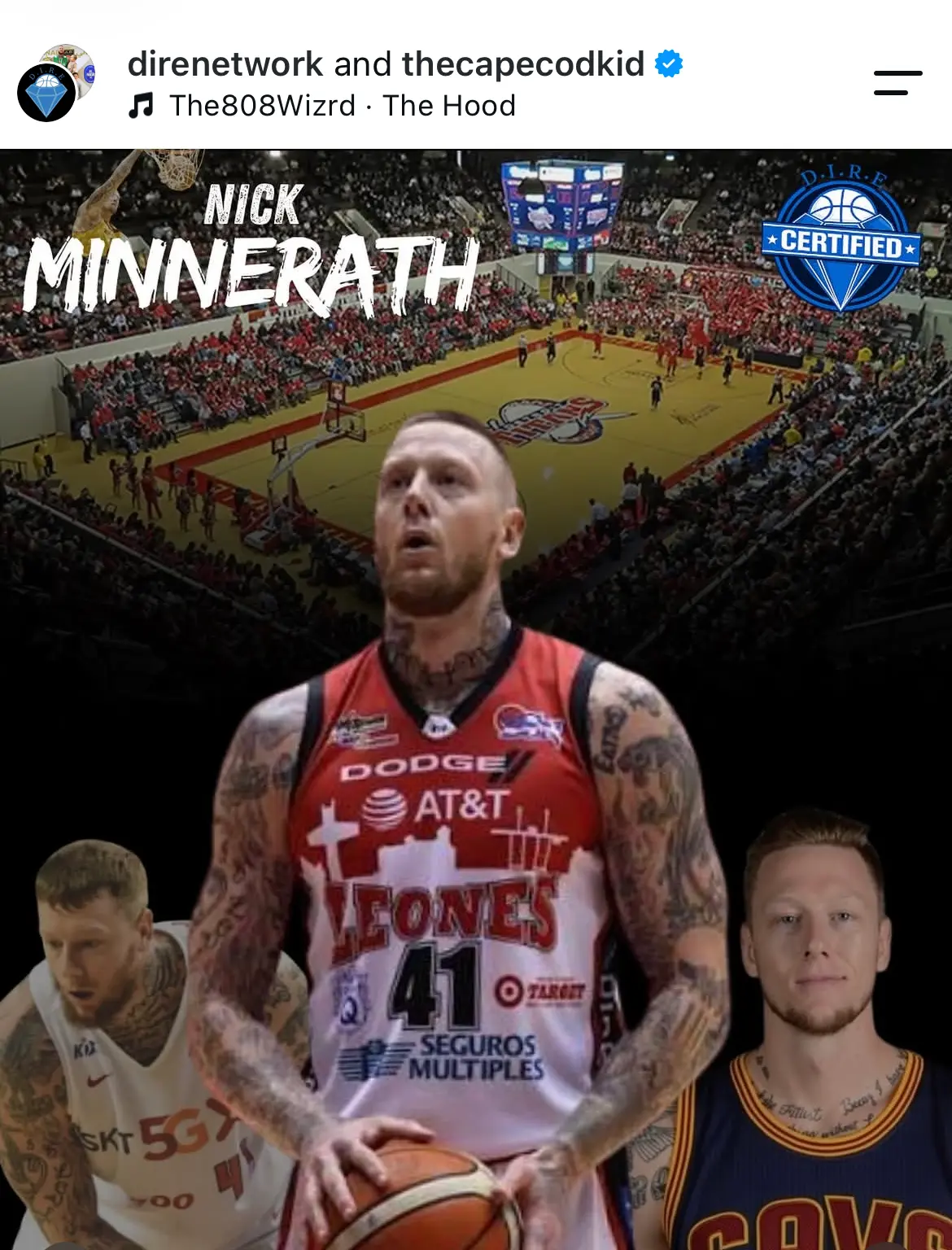 D.I.R.E. collaboration post featuring Nick Minnerath