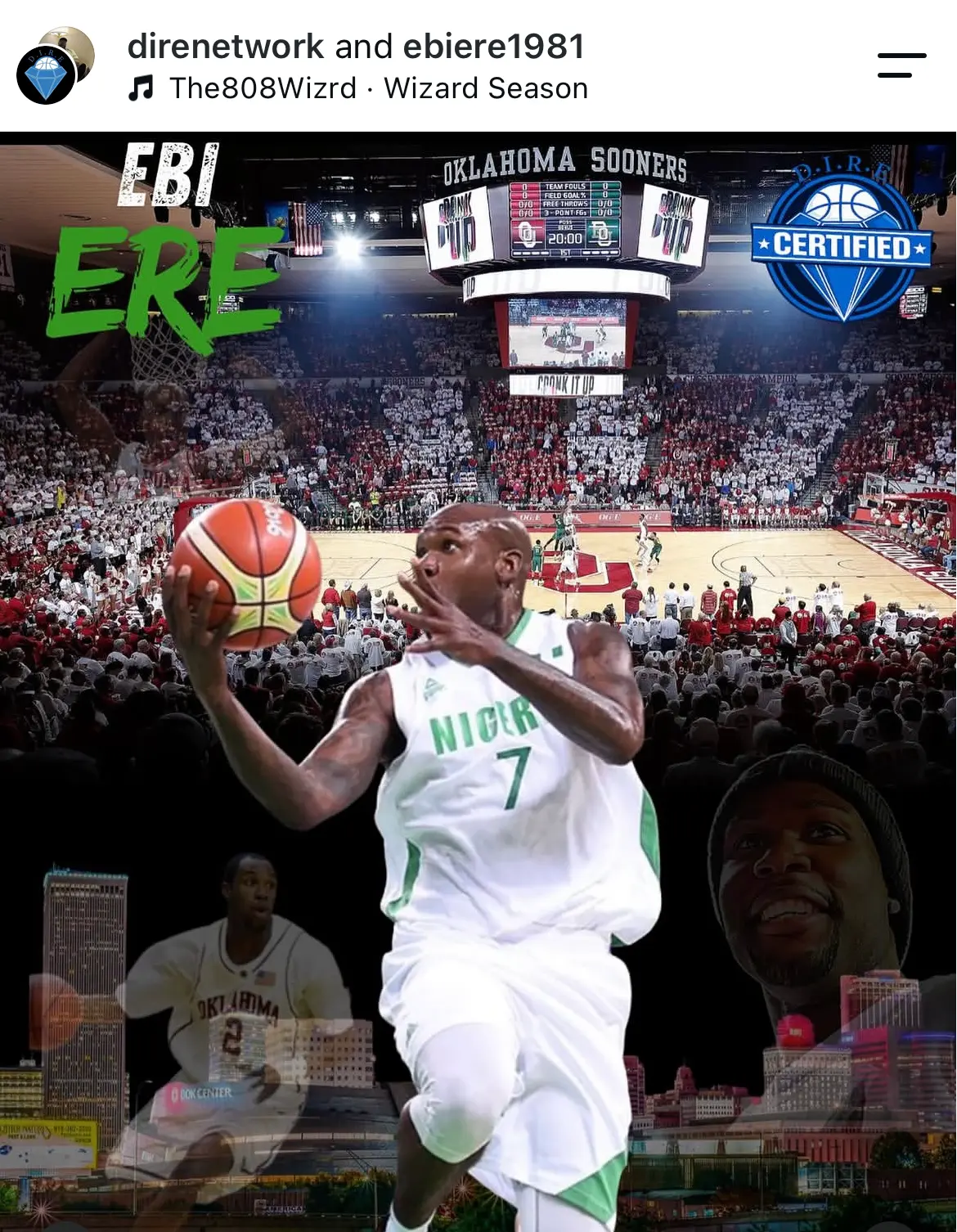 D.I.R.E. collaboration post featuring Ebi Ere