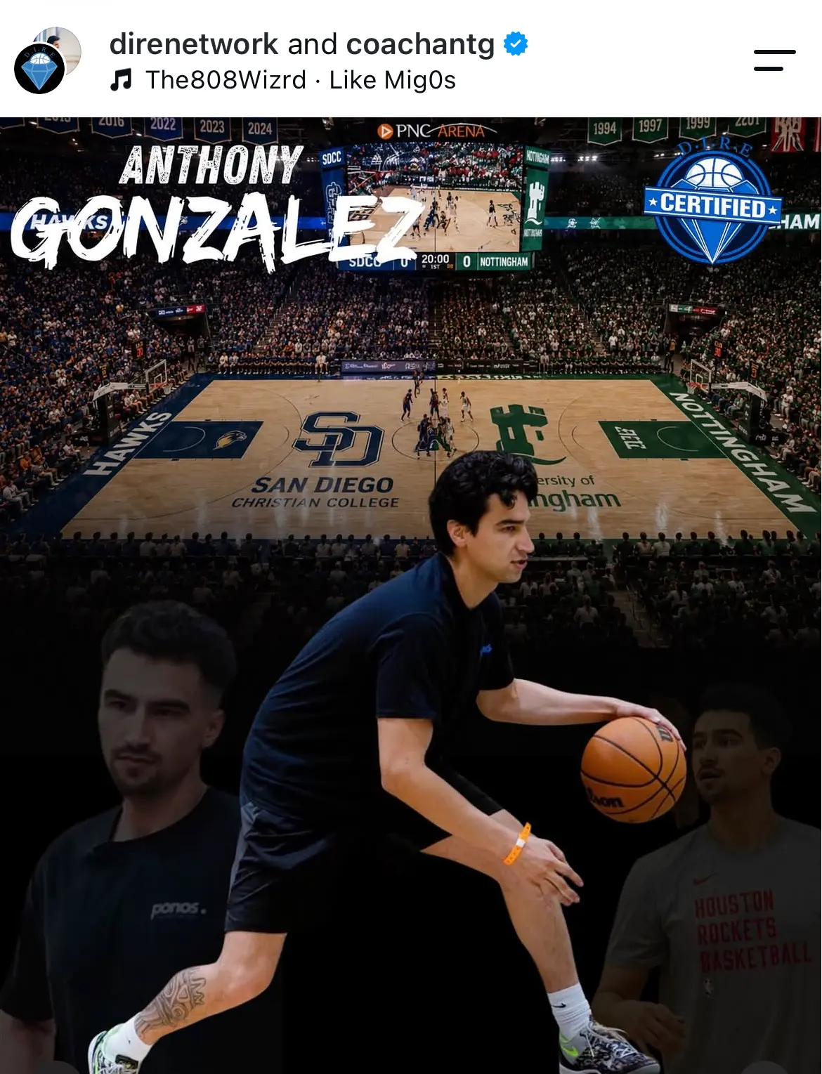 D.I.R.E. collaboration post featuring Anthony Gonzalez