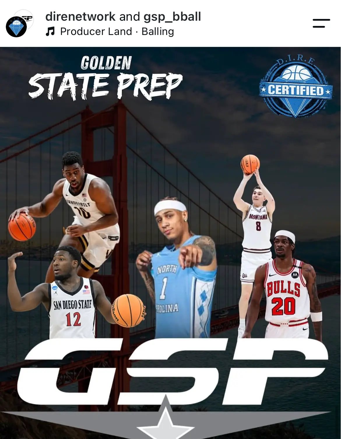 D.I.R.E. collaboration post featuring Golden State Prep