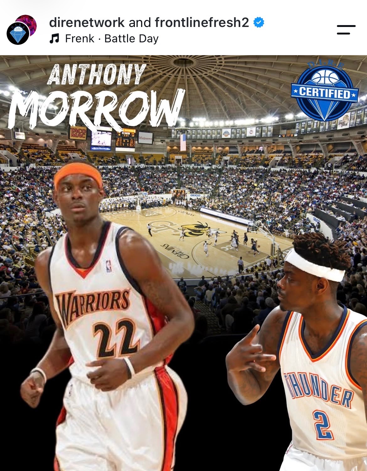 D.I.R.E. collaboration post featuring Anthony Morrow