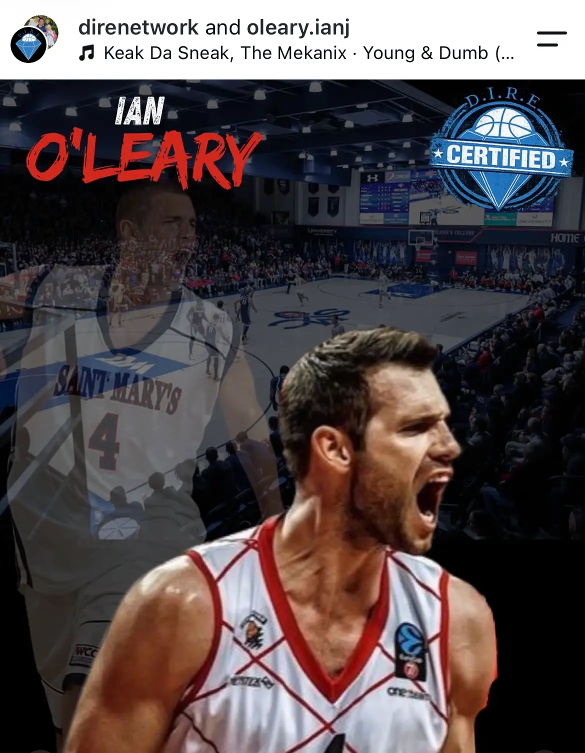 D.I.R.E. collaboration post featuring Ian O'Leary